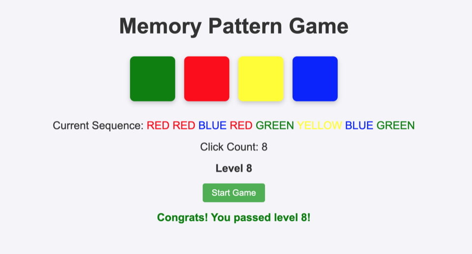 Memory Pattern gameplay screenshot 4